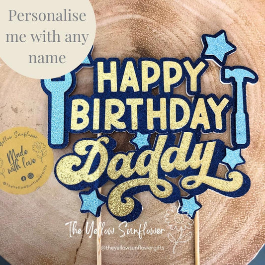 Personalised Handyman Themed Cake Topper